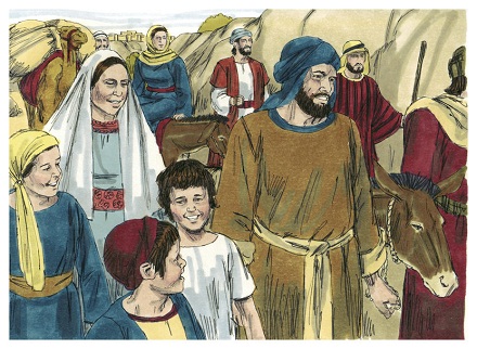 Luke 02:43-44a, Gospel of Luke, CC BY-SA 3.0, commons.wikimedia.org